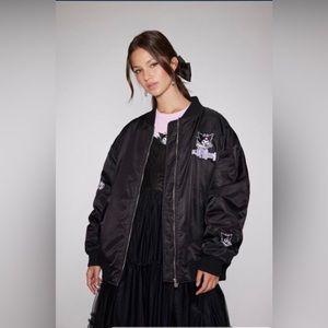 Kuromi Patch Bomber Jacket Hello Kitty